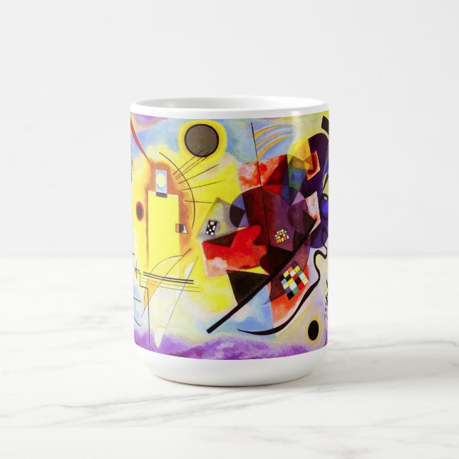 Kandinsky Yellow Red Blue Mug (Center)