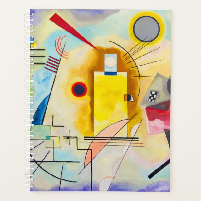 Kandinsky Yellow-Red-Blue Planner (Front)