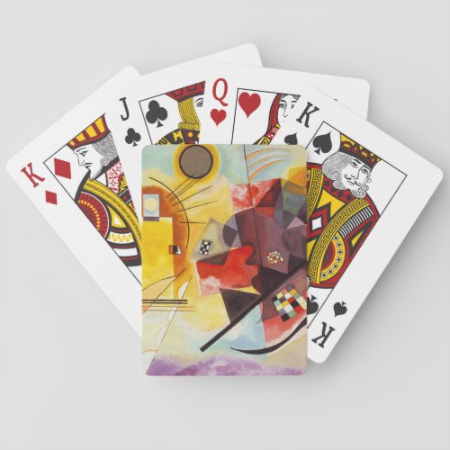 Kandinsky Yellow Red Blue Playing Cards