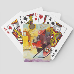 Kandinsky Yellow Red Blue Poker Cards