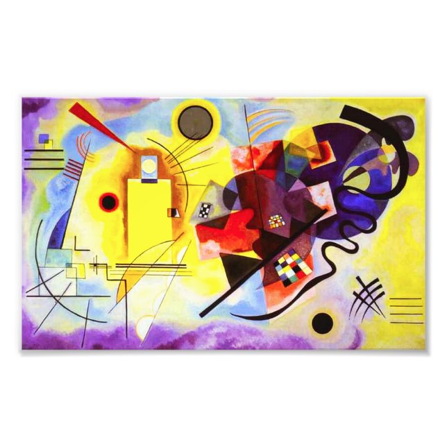 Kandinsky Yellow Red Blue Print (Front)