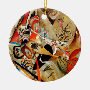 Kandinsky's Abstract Composition Ceramic Ornament
