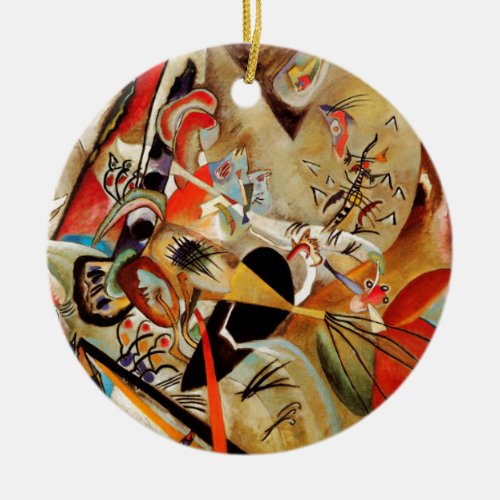 Kandinskys Abstract Composition Ceramic Ornament