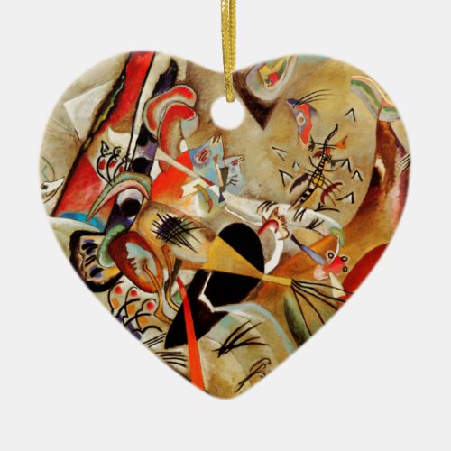 Kandinskys Abstract Composition Ceramic Ornament