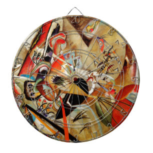 Kandinsky's Abstract Composition Dartboard