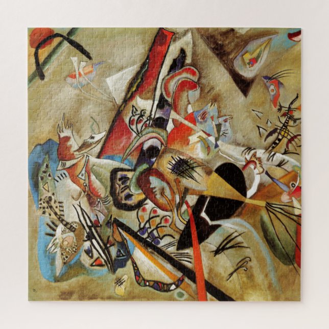 Kandinsky's Abstract Composition Jigsaw Puzzle (Vertical)
