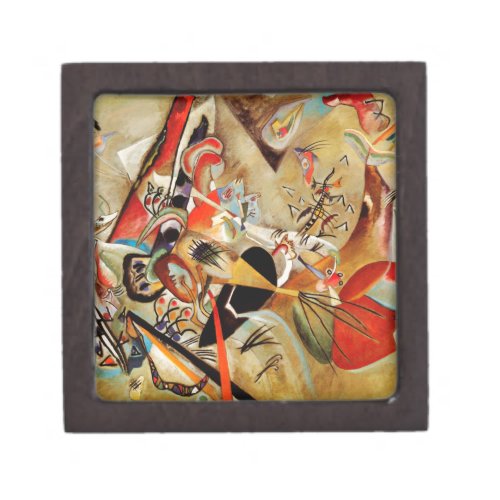 Kandinskys Abstract Composition Keepsake Box