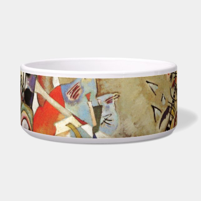 Kandinsky's Abstract Composition Painting Bowl (Front)