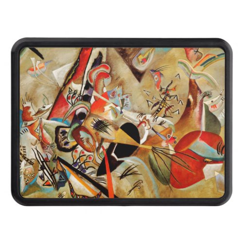 Kandinskys Abstract Composition Painting Hitch Cover