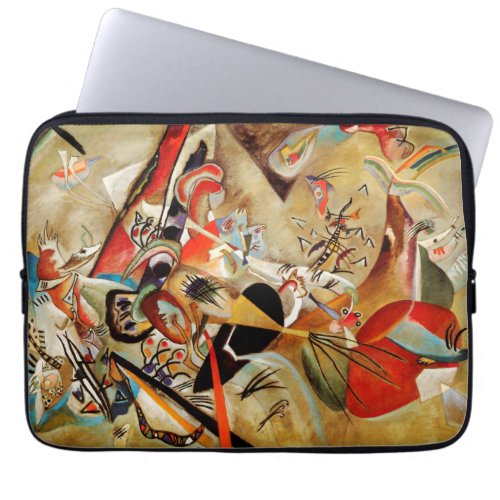 Kandinskys Abstract Composition Painting Laptop Sleeve