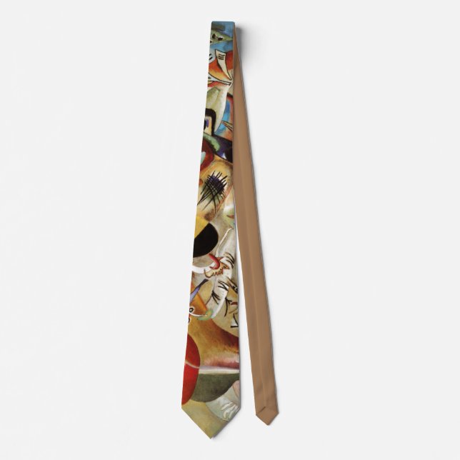Kandinsky's Abstract Composition Painting Neck Tie (Front)