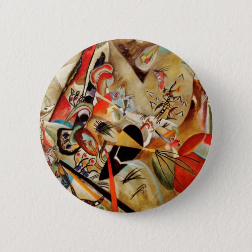 Kandinskys Abstract Composition Pinback Button