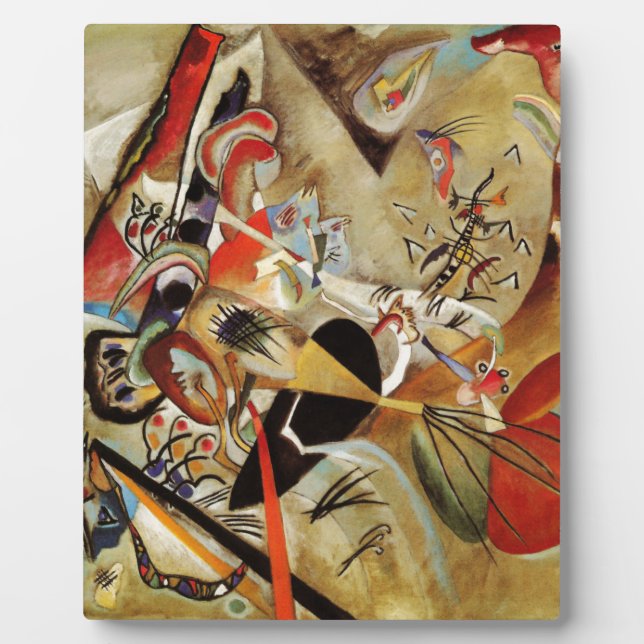 Kandinsky's Abstract Composition Plaque (Front)