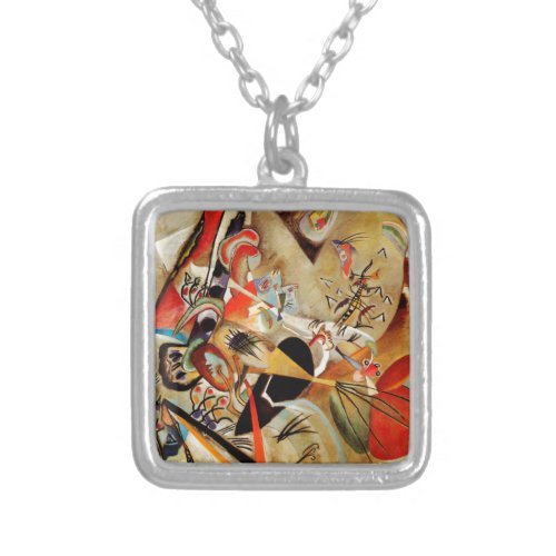 Kandinskys Abstract Composition Silver Plated Necklace