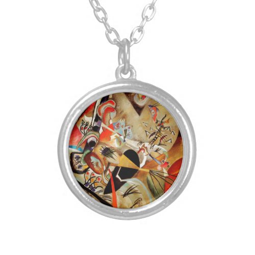 Kandinskys Abstract Composition Silver Plated Necklace