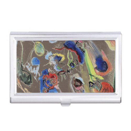 Kandinskys Abstract Painting Artwork Business Card Case