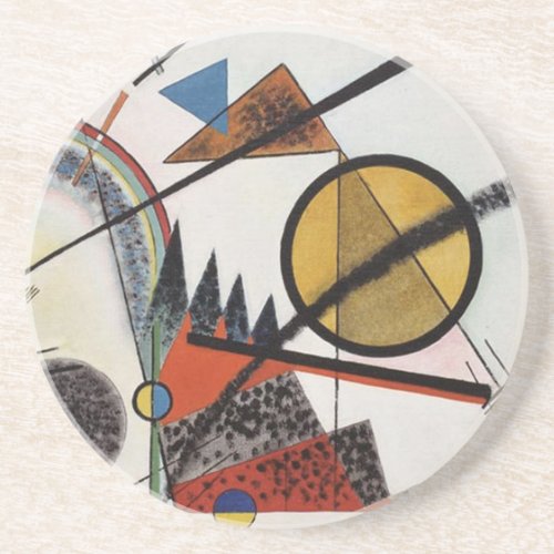 Kandinskys Abstract Painting Artwork Coaster