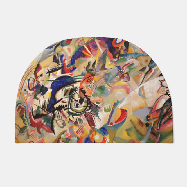 Kandinsky's Abstract Painting Artwork Doormat (Front)