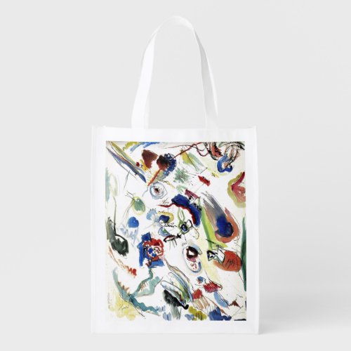 Kandinskys Abstract Painting Artwork Grocery Bag