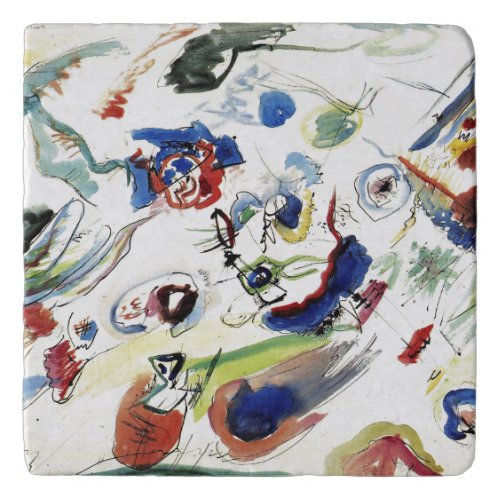 Kandinskys Abstract Painting Artwork Trivet