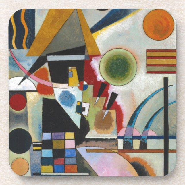 Kandinsky's Abstract Painting Swinging Drink Coaster (Front)