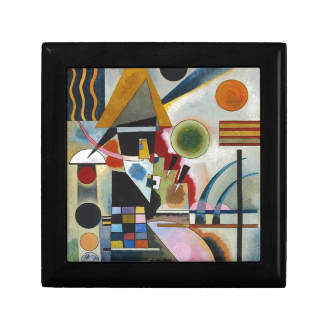 Kandinsky's Abstract Painting Swinging Jewelry Box (Front)