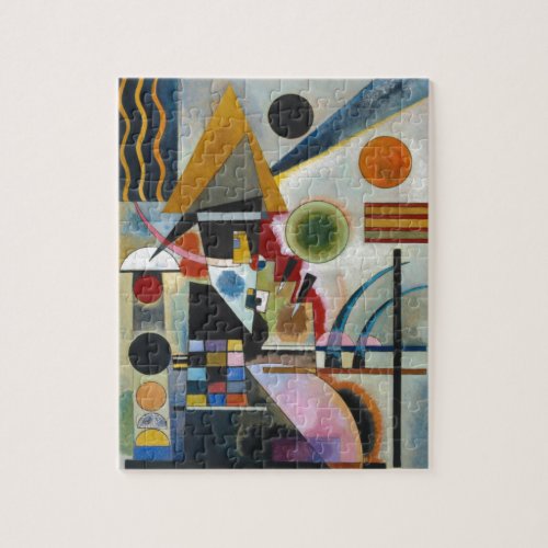 Kandinskys Abstract Painting Swinging Jigsaw Puzzle