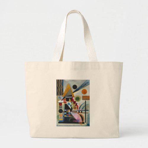 Kandinskys Abstract Painting Swinging Large Tote Bag