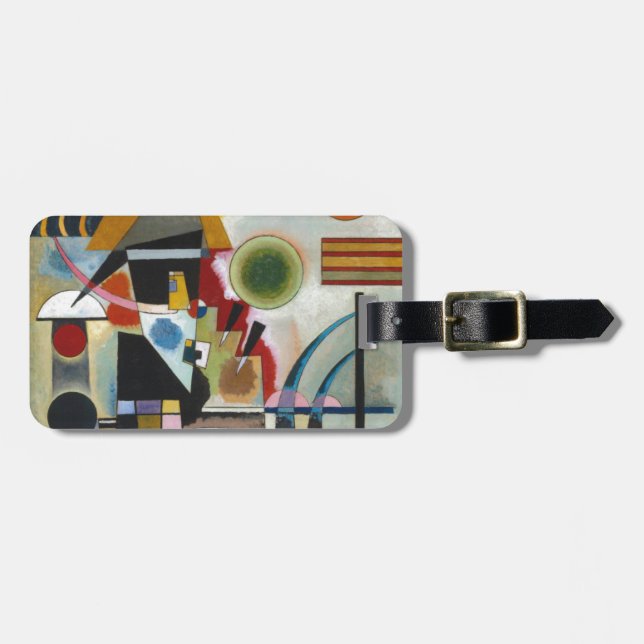 Kandinsky's Abstract Painting Swinging Luggage Tag (Front Horizontal)