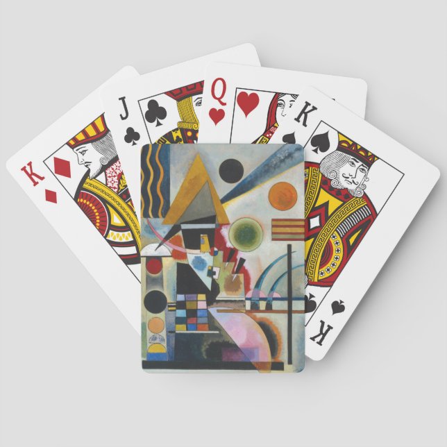 Kandinsky's Abstract Painting Swinging Poker Cards (Back)