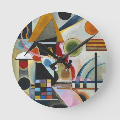 Kandinskys Abstract Painting Swinging Round Clock