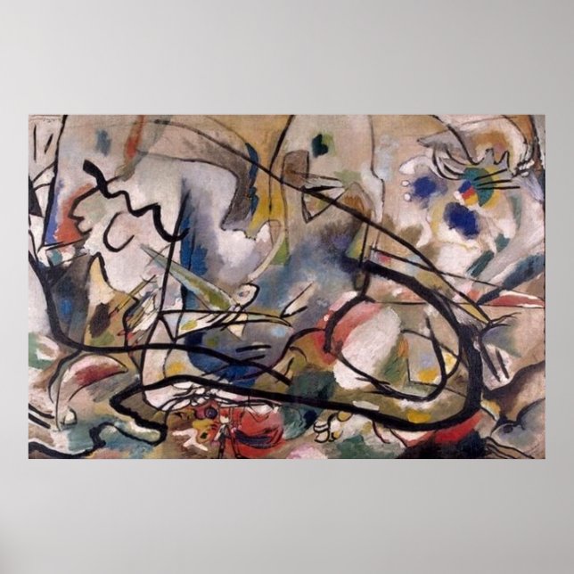 Kandinsky's Composition Abstract Painting Poster (Front)