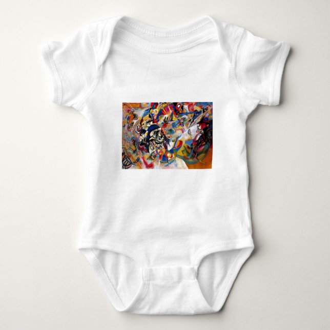 Kandinsky's Composition VII Baby Bodysuit (Front)