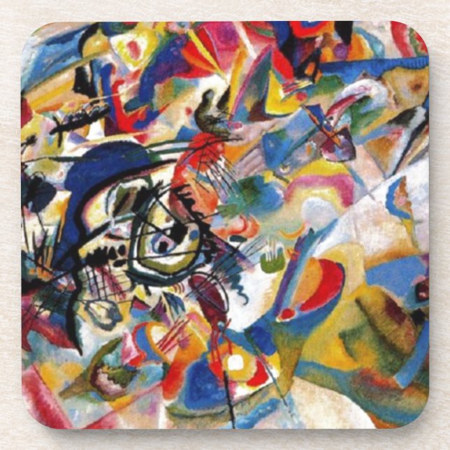Kandinsky's Composition VII Beverage Coaster (Front)