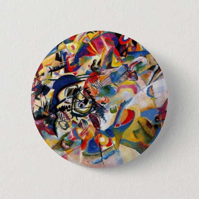 Kandinsky's Composition VII Button (Front)