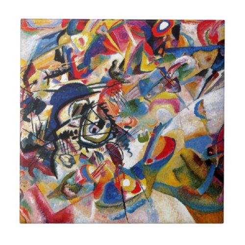 Kandinskys Composition VII Ceramic Tile