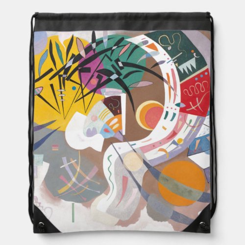 Kandinskys Dominant Curve Abstract Art Painting Drawstring Bag