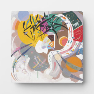 Kandinsky's Dominant Curve Abstract Art Painting Plaque