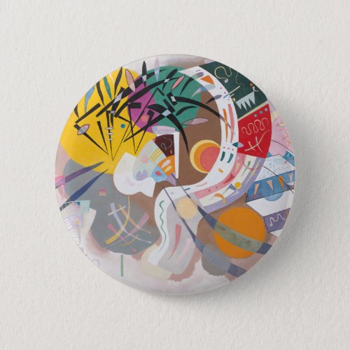 Kandinskys Dominant Curve Abstract Button