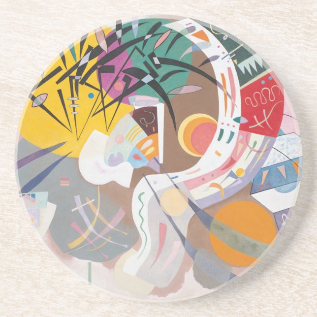 Kandinsky's Dominant Curve Abstract Coaster (Front)