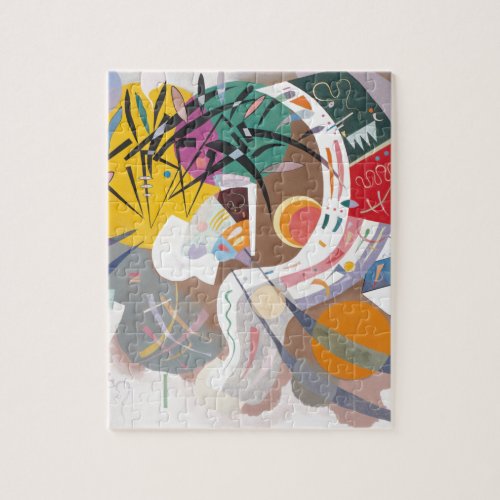 Kandinskys Dominant Curve Abstract Jigsaw Puzzle