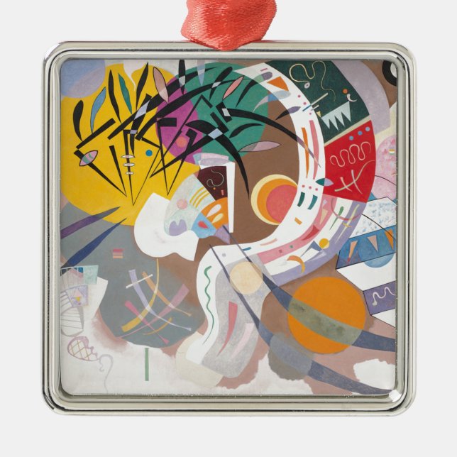 Kandinsky's Dominant Curve Abstract Metal Ornament (Front)