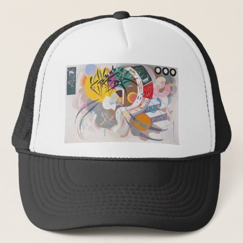 Kandinskys Dominant Curve Abstract Trucker Hat