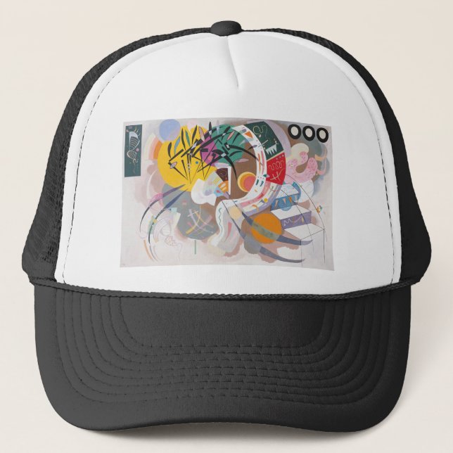 Kandinsky's Dominant Curve Abstract Trucker Hat (Front)