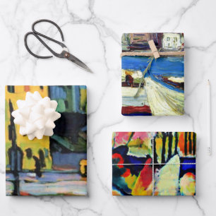 Kandinsky's famous artwork wrapping paper sheets