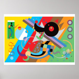 Kandinsky's Puppy Poster