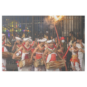 Kandy Esala Perahera Drummers at Night . Gallery Wrap