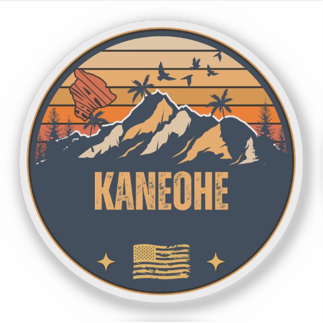 Kaneohe, Hawaii Sticker (Front)