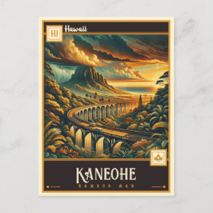 Kaneohe, Hawaii Vintage Postcard