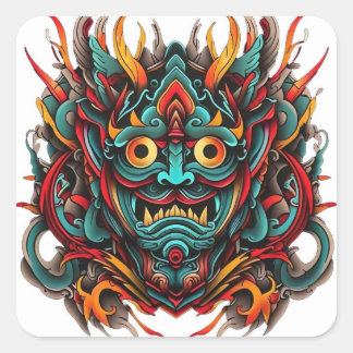 Kanera tattoo  square sticker